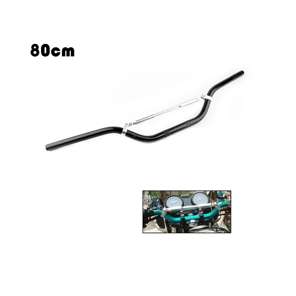 Universal 7/8\' 22mm Motorcycle Handlebar Drag Bar Handle Bars 80cm Black anti-corrosion craft durable corrosion resistant