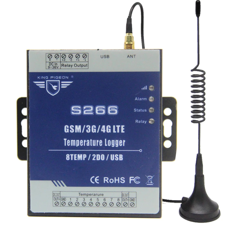 GSM 4G регистратор данных температуры мониторинг сигнализации наборы поддерживает