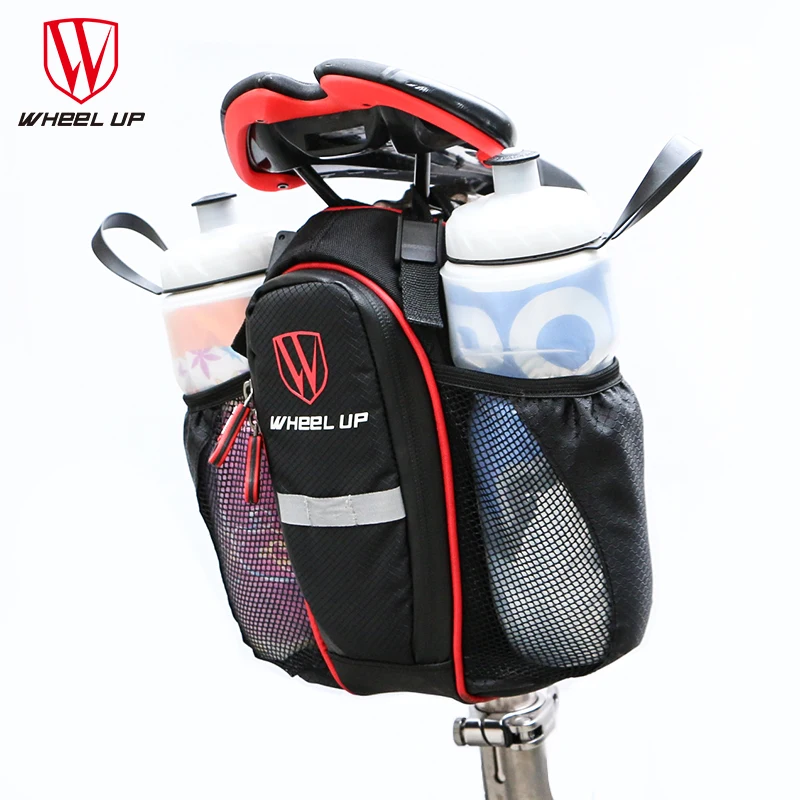 WHEEL UP 2 Pockets Nylon font b Bag b font With Lid MTB Road font b
