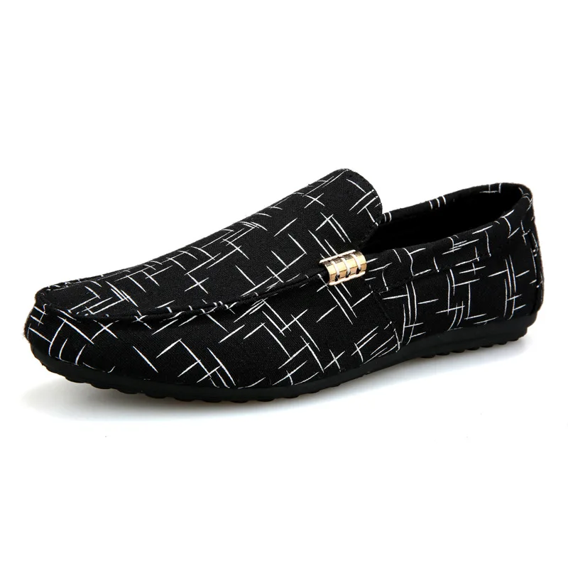 

Men Casual Shoes 2019 Summer Men Loafers New Slip On Light Canvas Youth Men Shoes Breathable Fashion Flat Footwear