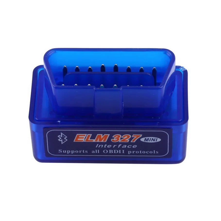 Портативный ELM327 V2.1 OBD2 II Bluetooth диагностический сканер инструмент авто интерфейс сканер Синий Премиум ABS диагностический инструмент