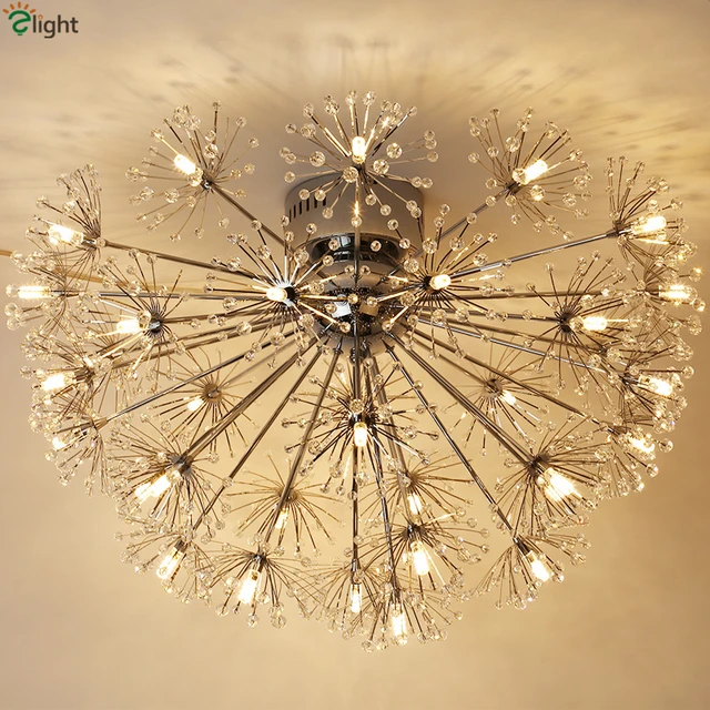 Best Buy Nordic Designer Dandelion G4 Led Ceiling Lights Metal K9 Crystal Ceiling Lamparas Ceiling Lighting fixtures Luminaire Lamp Best Buy Nordic Designer Dandelion G4 Led Ceiling Lights Metal K9 Crystal Ceiling Lamparas Ceiling Lighting fixtures Luminaire Lamp