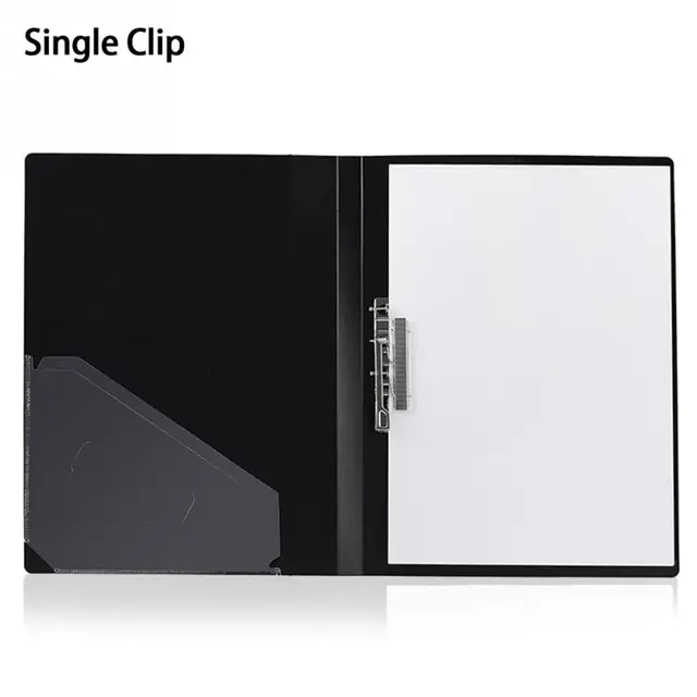 A4 Paper File Folder Single/Double Clip Durable Lightweight Paper File