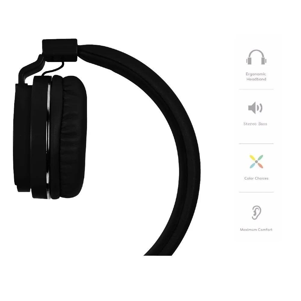 GORSUN GS 779 Heavy Bass Headphone With Microphone Volume Control 3 5MM Wired Headset Foldable Music Earphones For Mobile phone