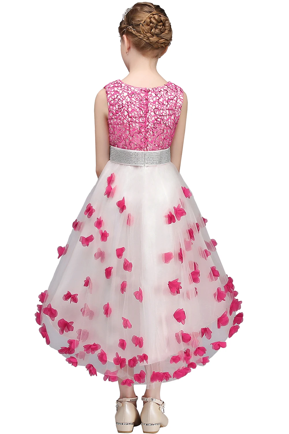 2017-Fashion-Summer-Flower-Girls-Dress-Tulle-Ball-Gown-Lovely-Butterfly-Princess-Lace-Wedding-Evening-Party (2)