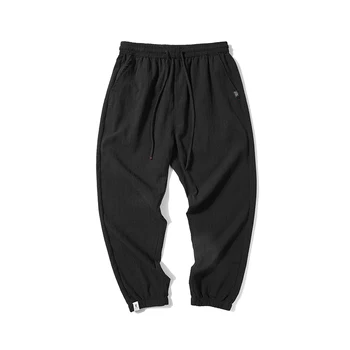 

FAVOCENT 2019 Men Ripped Jean Solid Midweight Distressed Pant Loose Casual Trouser Ankle-Length PantsGrey Black Khaki Green Blue