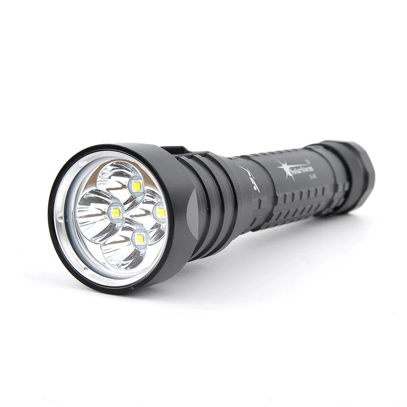 

Original SolarStorm LED Outdoor Diving flashlight Underwater led light 4x XM-L2 Waterproof 18650 Flash light Lamp Torch