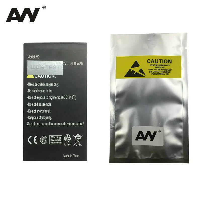 Cena AVY 4000mAh bateria do Guophone V9 Pro Discovery V9pro IP68 wodoodporny telefon komórkowy Li ion akumulatory w magazynie