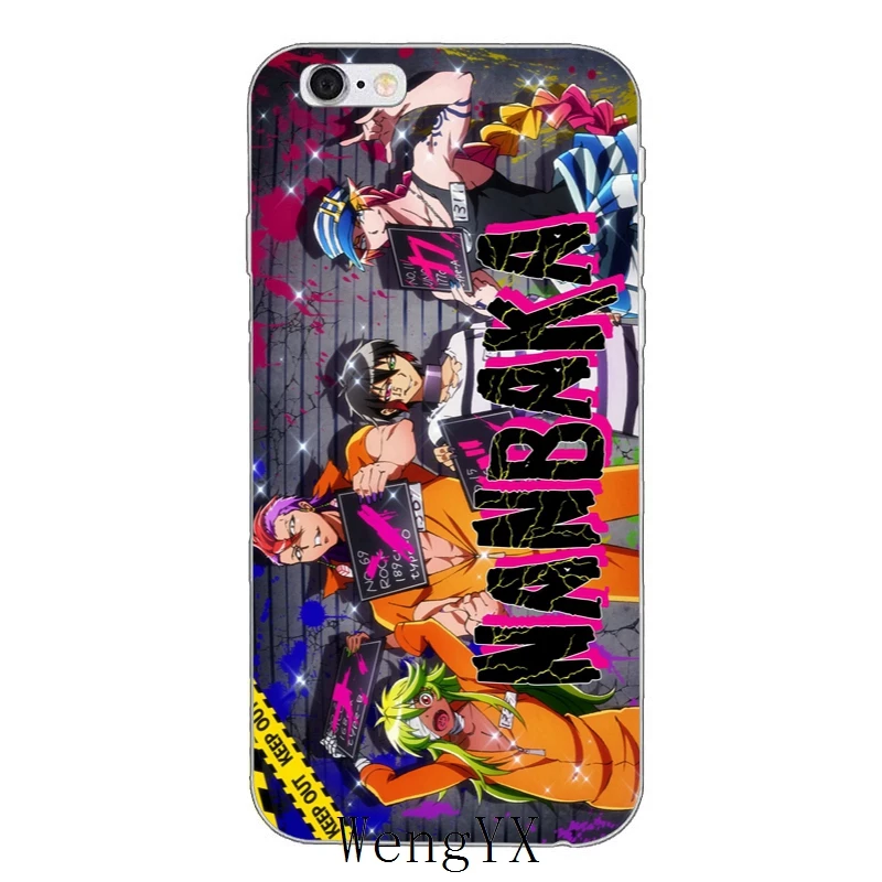 С рисунком из японского мультфильма Nanbaka аниме прозрачный мягкий тонкий чехол