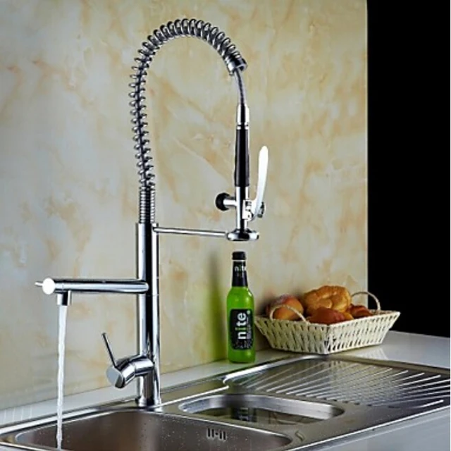 Best Offers Solid Brass Nickle Brushed Finish Bathroom Kitchen Faucet Mixer Tap Single Hole