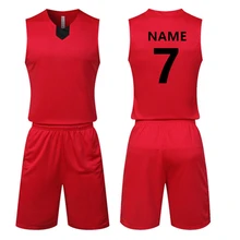 Мужские майки для баскетбола, набор пустых баскетбола DIY, форменная одежда для баскетбола, командные спортивные тренировочные костюмы с принтом