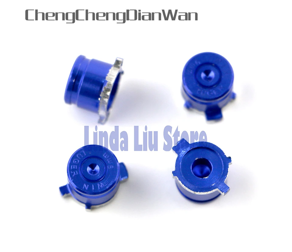 

ChengChengDianWan 8pcs=2sets Metal Aluminum ABXY Action Buttons For PS3 PS4 Bullet Buttons Repair Parts