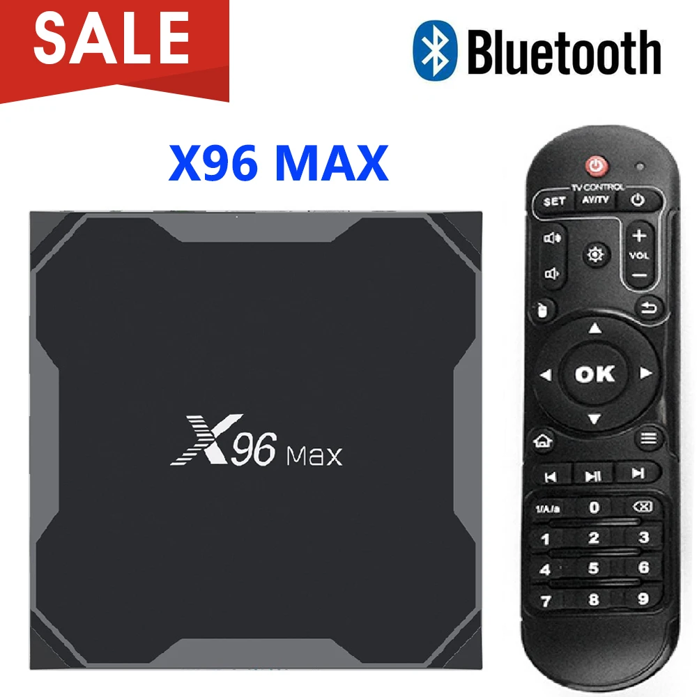 ТВ приставка X96MAX Android 8 1 Amlogic S905X2 LPDDR4 4 Гб 64 четырехъядерный 2 ГГц и 5 двойной Wifi Bluetooth