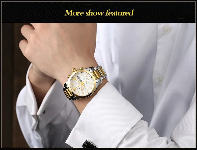 Carnival Watches Automatic Mechanical Watch Gold-Plated and Stainless Steel Two-Tone Male Watch Sports Dive Watches Four colors