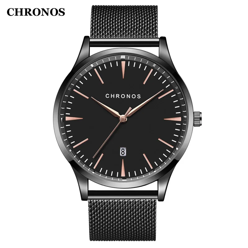 Chronos Mens Watches Top Brand Luxury Waterproof Quartz Wristwatch Stainless Steel Watch Men Date Clock Relogio Masculino Chronos Mens Watches Top Brand Luxury Waterproof Quartz Wristwatch Stainless Steel Watch Men Date Clock Relogio Masculino