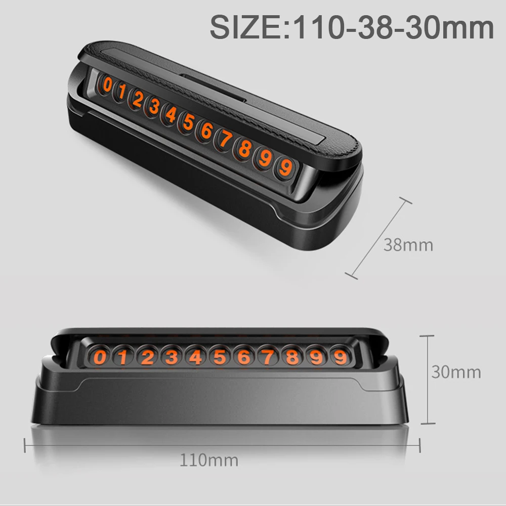 Временная автомобильная парковочная карта, наклейки для автомобилей, искусственная кожа, текстура, автомобильный стиль, номер телефона, карта, номерная пластина, телефонная карта