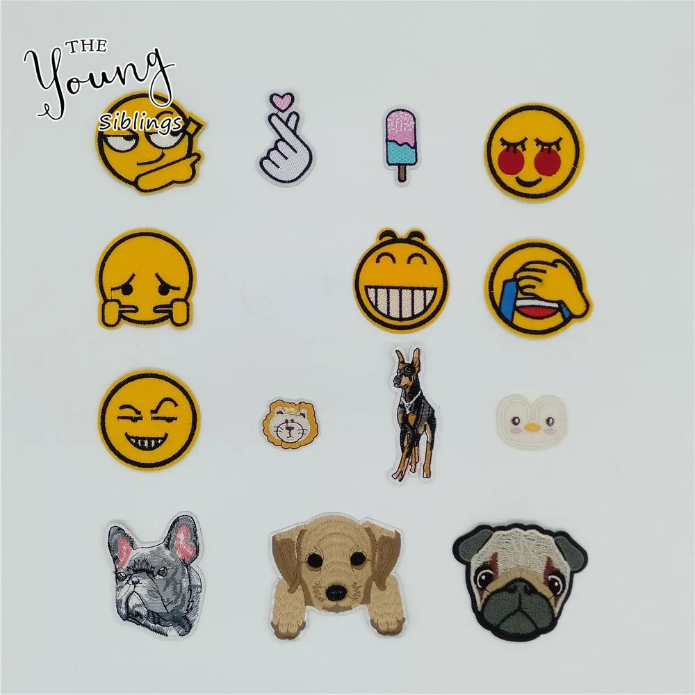 

Fashion style Cartoon Clothes Iron on patches DIY Embroidery Sewing Stickers Hot melt adhesive Jacket Kids Badges Accessories