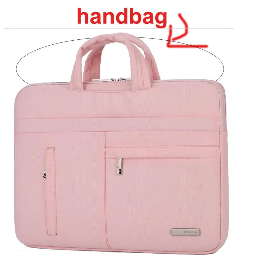 Nylon Notebook Bag for Macbook Pro Air Acer Dell HP Asus Lenovo 13 14 Laptop Case Shoulder Bag Detachable Belt 14.1 15.6 Sleeve