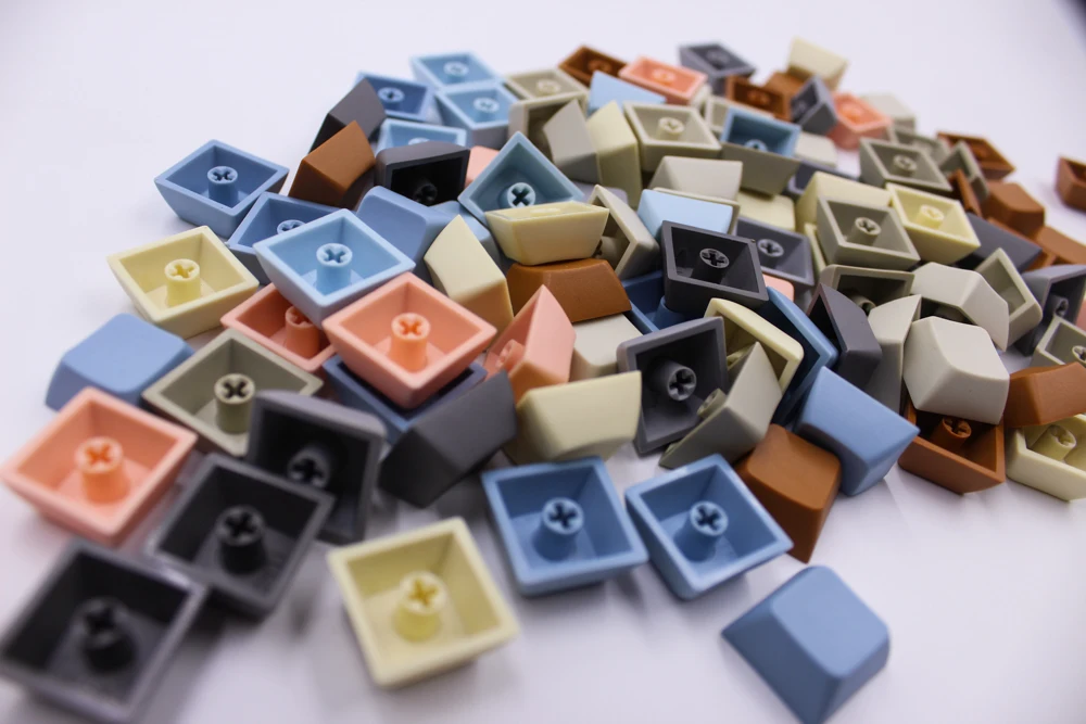  MP 1U XDAS keys PBT Blank Keycap Mixded Color Cherry MX switch keycaps for Wired USB Mechanical Gam