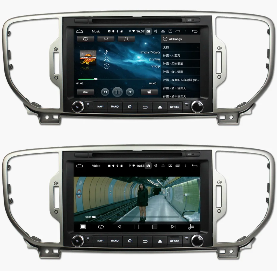 Clearance KANOR Android 9.0 Octa Core 4+32g Car DVD Player for KIA Sportage 2016 car radio audio video player 2 din gps navigation 17