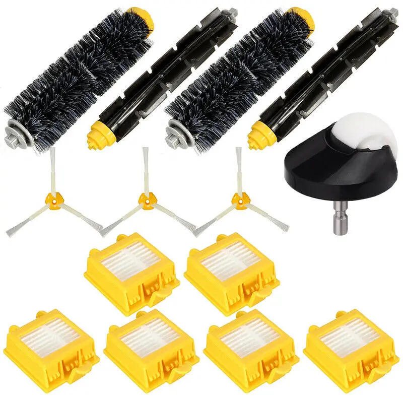 

14Pcs/Set Side Brush Wheel Main Brush Filter For Irobot Roomba 700 760 770 780