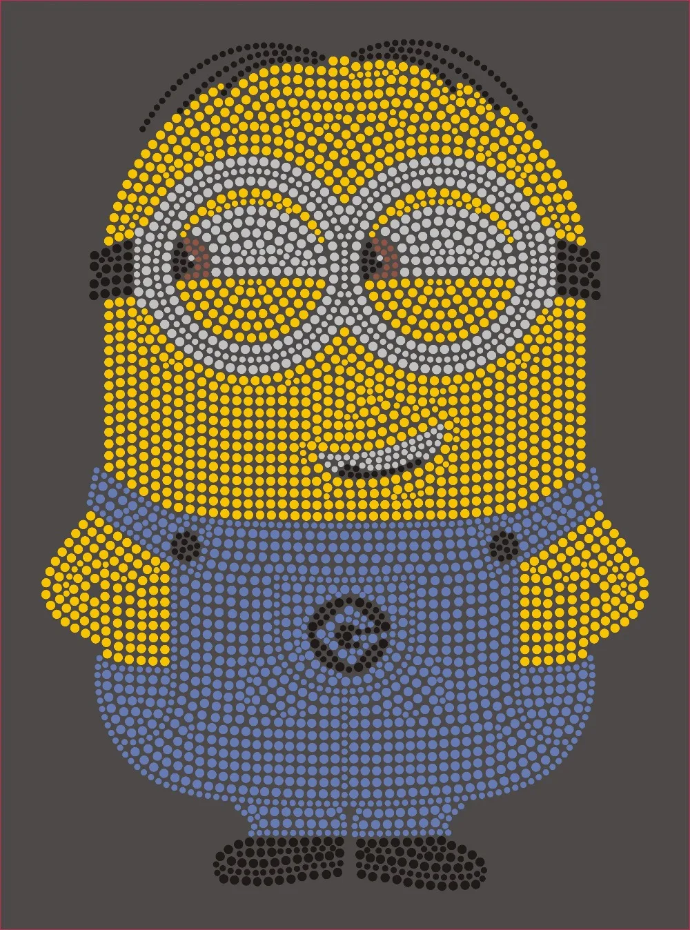 12Pcs/ Minions Iron On Rhinestone Transfer For T Shirt Custom Designs