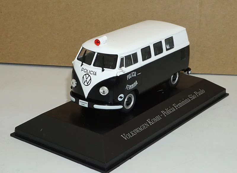 1/43 Сплав Классический бразильский KOMBI модель автобуса скорой помощи игрушечные машинки Литье металла коллекция бразильский фургон игрушки автомобиль