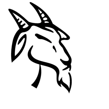

58cm x 58cm 2 x Cute Old Goat Graphical (one For Each Side) Car Sticker For Truck Window Auto Door Vinyl Decal 13 Colors