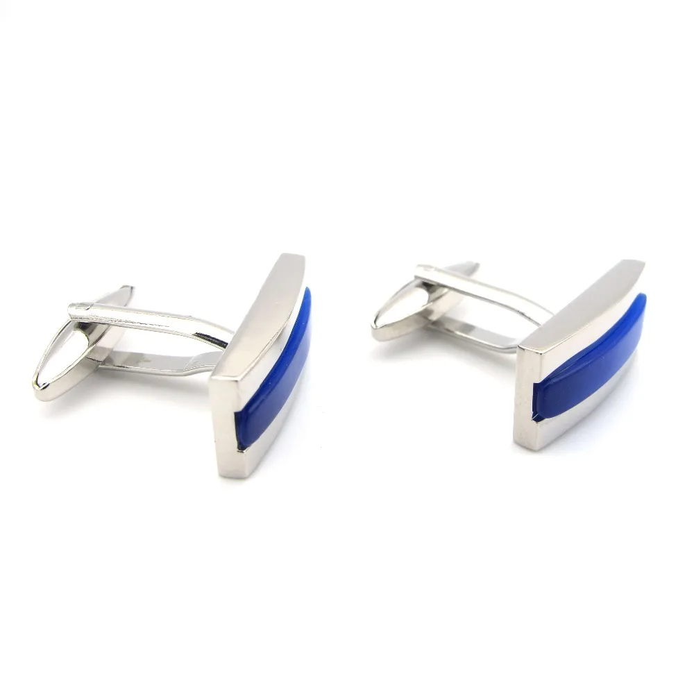IGame Новое поступление дизайнерские запонки синий цвет камень дизайн качество латунь материал мужские запонки