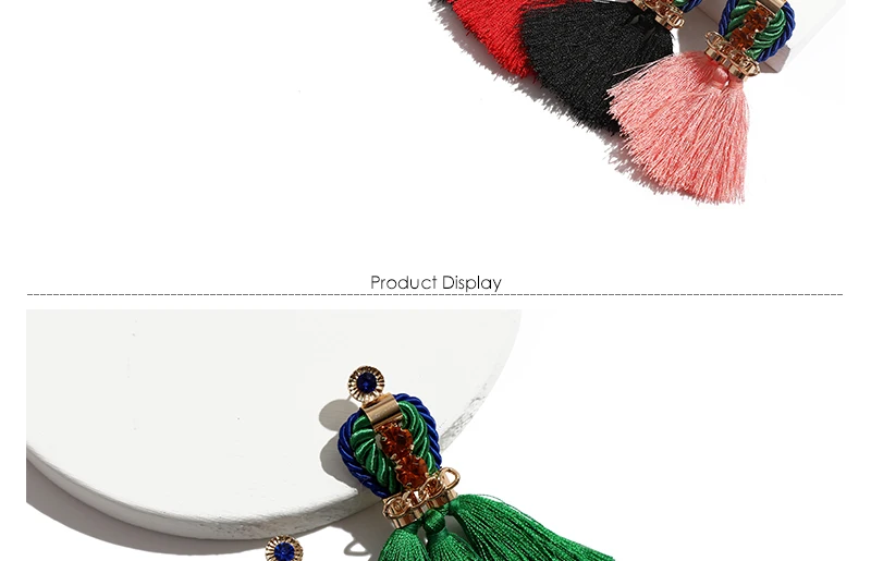 AYAYOO Long Tassel Earrings For Women Ethnic Big Drop Earring Female 2018 Brincos Summer Style Gold Earings Fashion Jewelry (3)