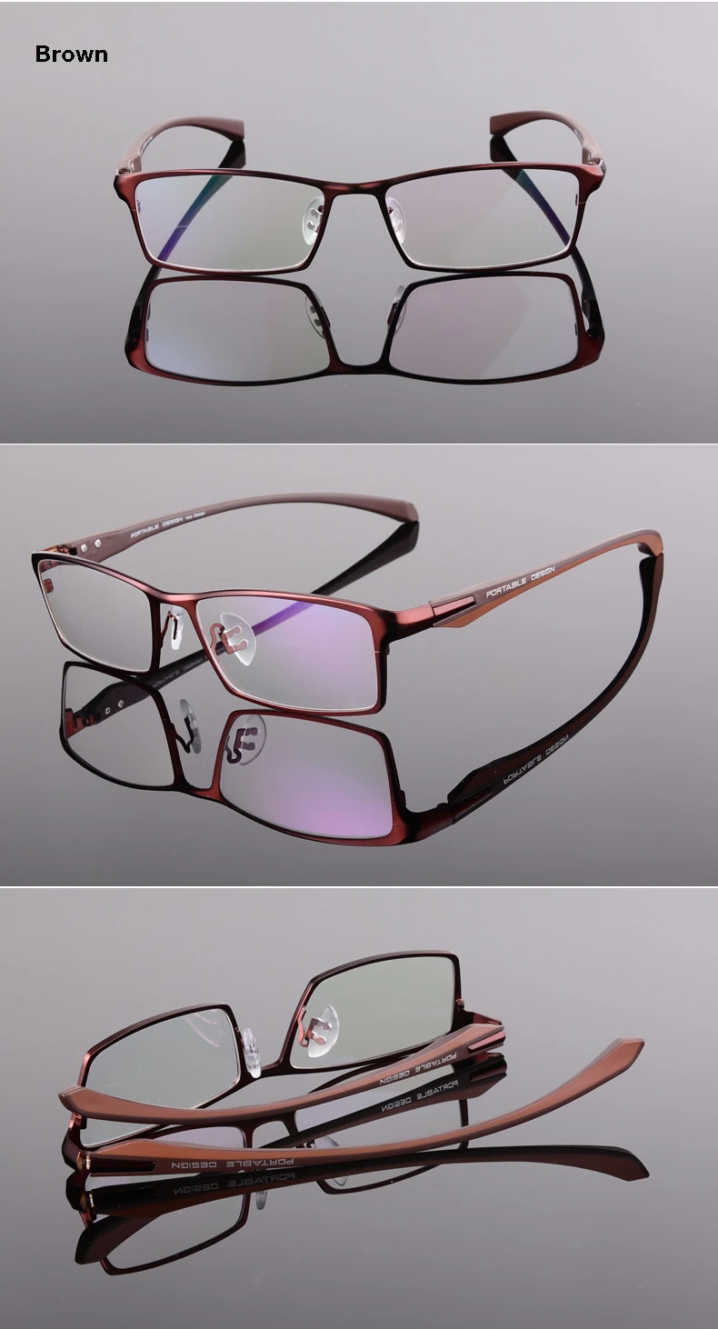 Модные оптические очки с оправой для близорукости, мужские оправы для очков, коммерческие очки для глаз, ацетатные очки из сплава