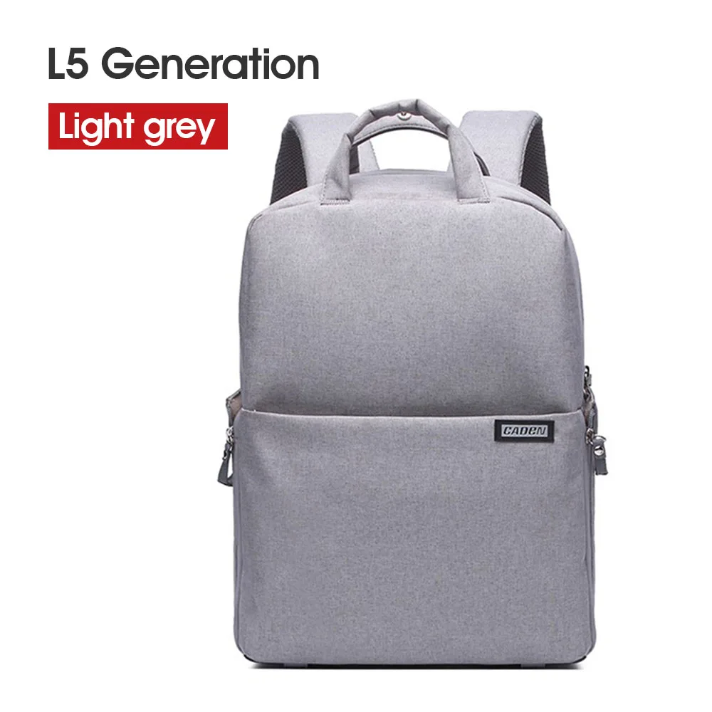 CADeN L5 рюкзак для камеры DSLR сумка для камеры многофункциональная дорожная Водонепроницаемая Противоударная сумка для планшета и ноутбука для Canon Nikon - Цвет: L5 Light Grey