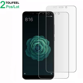 

2Pcs Tempered Glass For Xiaomi Mi 6X A2 Screen Protector 9H 2.5D Phone On Film Protective Glass For Xiaomi Mi A2 Glass Mi6X Film