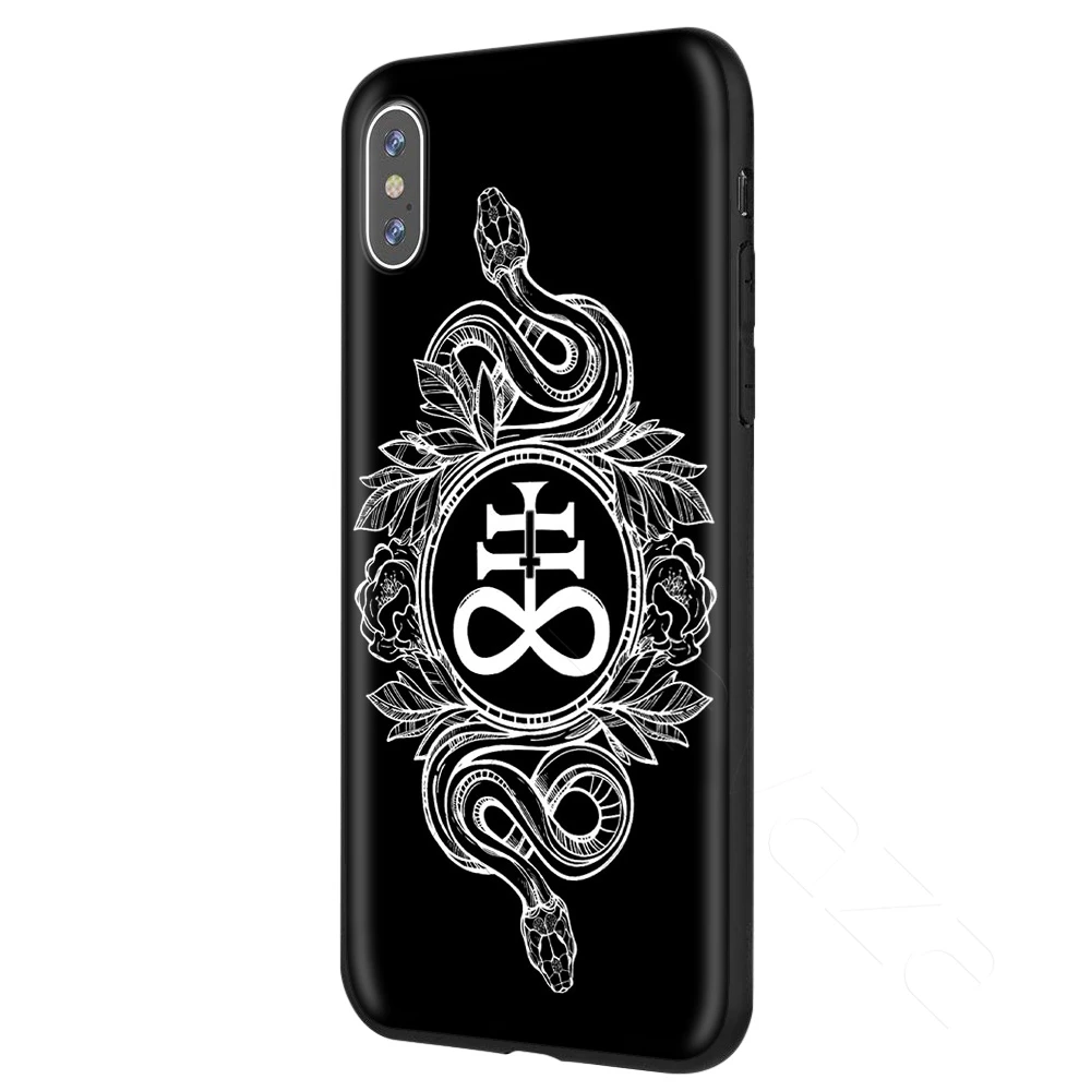 Чехол Lavaza Pentagram 666 Demonic Satanic для iPhone 11 Pro XS Max XR X 8 7 6 6S Plus 5 5S se - Цвет: 1