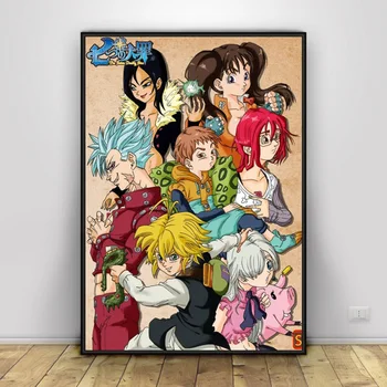 

Diamond Painting 5D Full Square Drill The Seven Deadly Sins DIY Embroidery Cross Stitch Anime Pattern Wall Art Decor Gift Mosaic