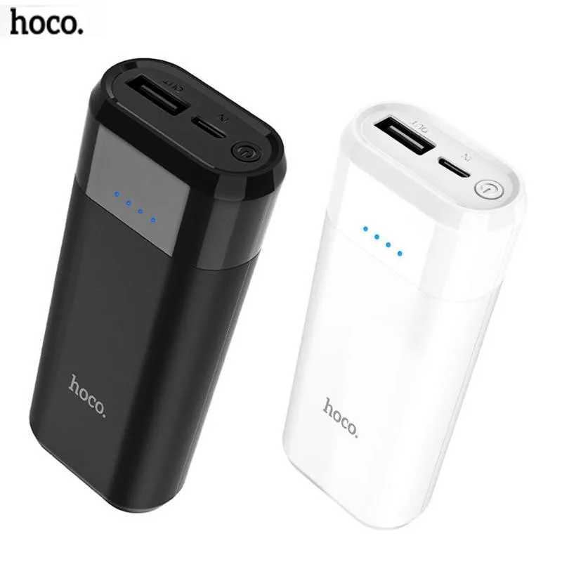 

HOCO Power Bank 5200mAh USB LED External Lithium Battery Portable Charger for iPhone for Xiaomi for Huawei External Battery pack