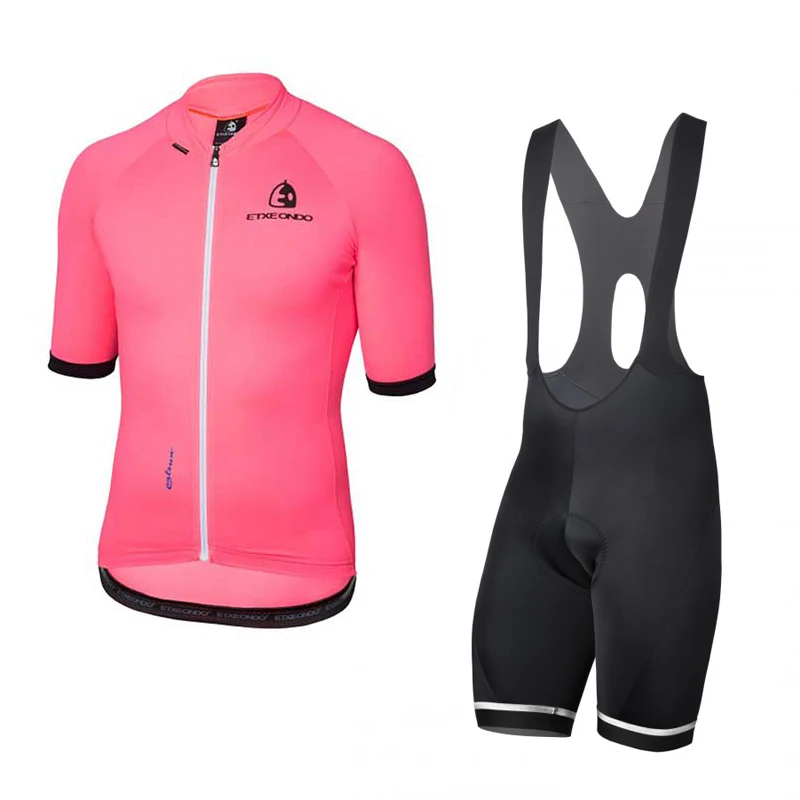 Etxeondo набор велосипедной одежды для женщин Wielrenkleding Dames Maillot Bora Ensemble Cycliste Femme MTB Велоспорт Джерси комплект розовый - Цвет: Бежевый