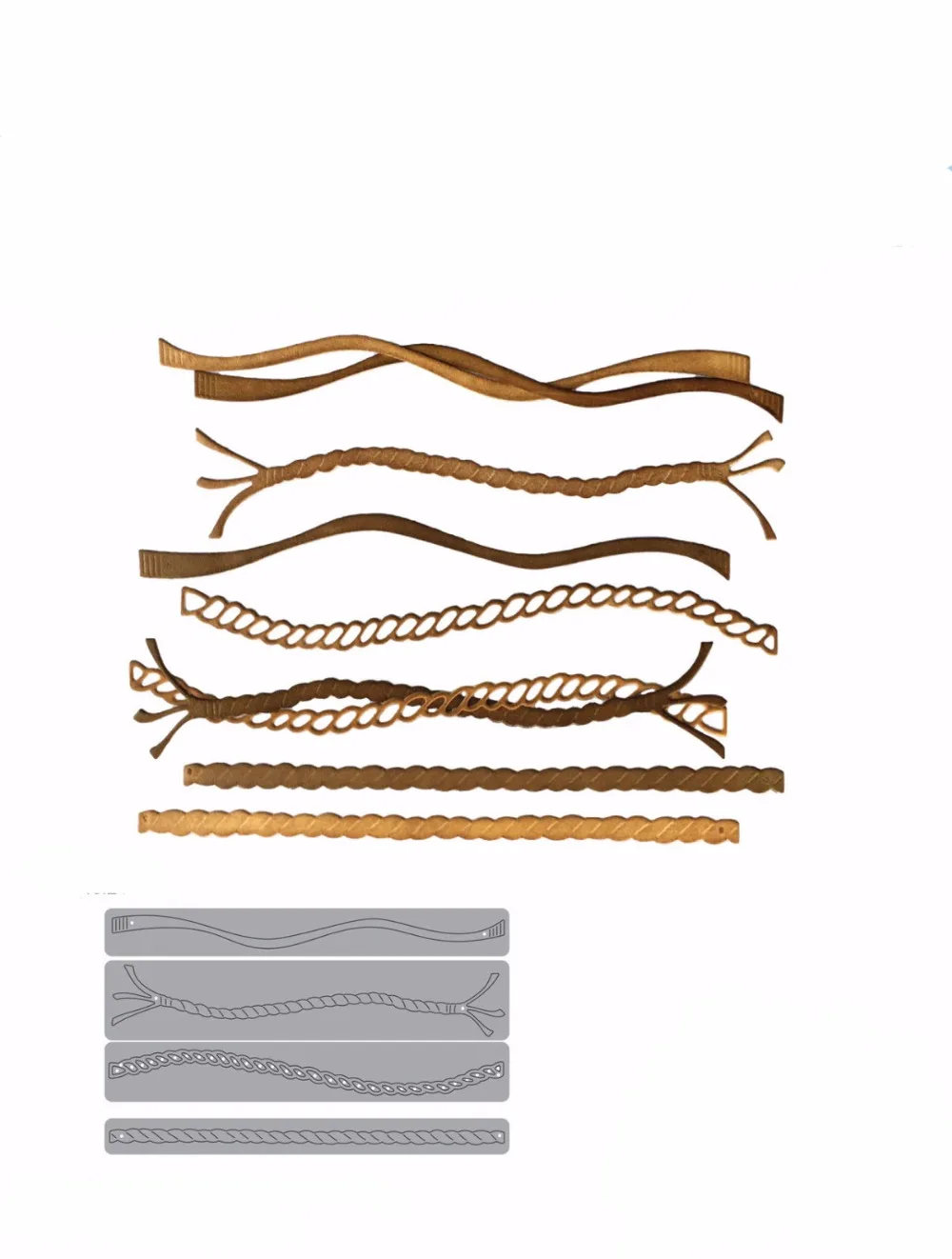 

Hemp rope Metal Cutting Dies For Scrapbooking Stencils DIY Album Cards Decoration Embossing Die Cuts Template New