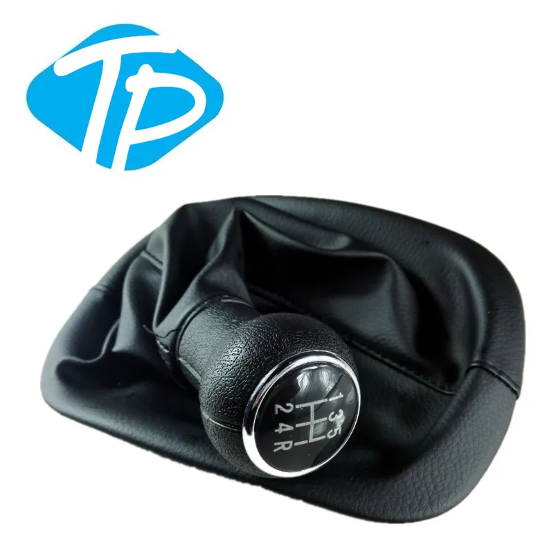 NEW Super 5 Speed Gear Shift Knob Gaitor Boot Leather Black For B5 For Car High Quality Durable