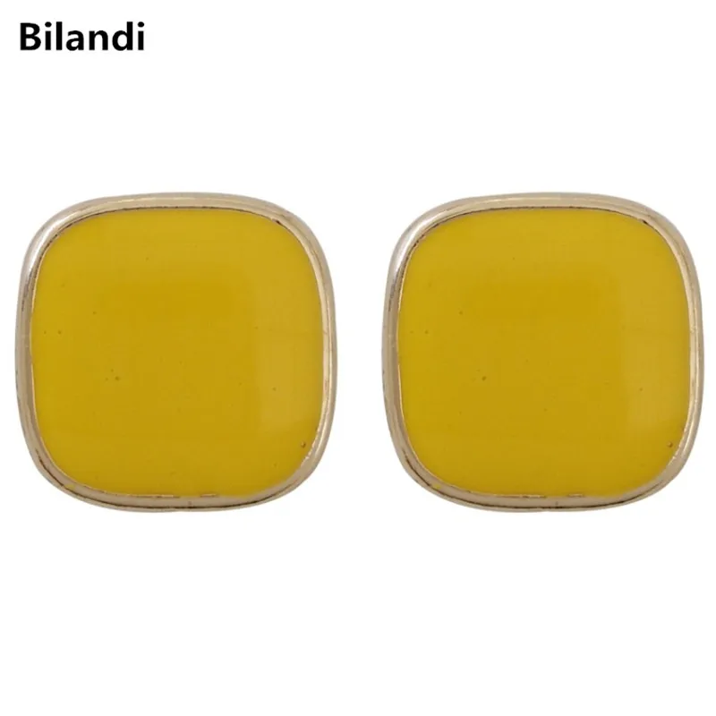 

Delicate Simple Style Square Zinc Alloy Epoxy Fancy Stud Earrings For Woman Jewelry