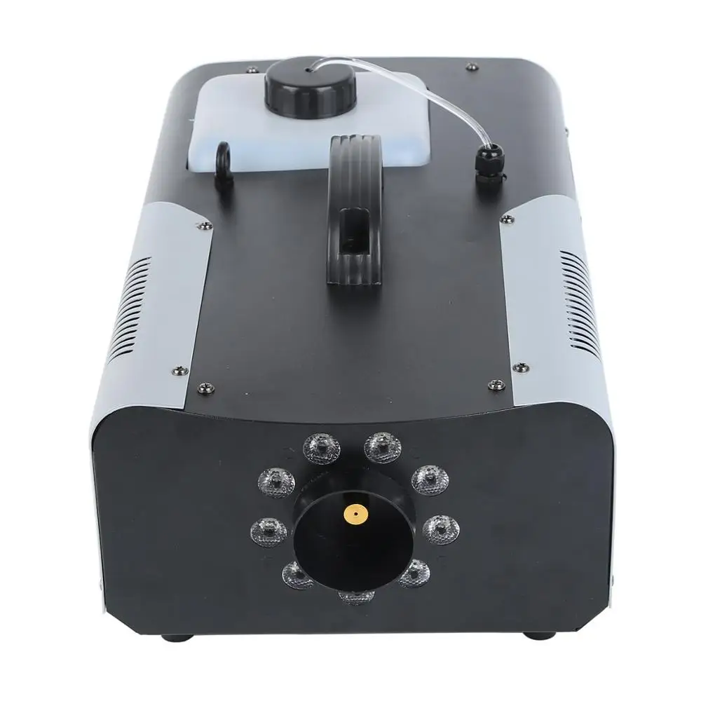 2X 1500 Watt Smoke Fog Machine 9 LED Lights Remote Control DJ Party Stage Fogger