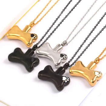 

Pet Dog Bone Urn Necklace Memorial Ashes Holder Cremation Ashes Keepsake Memorials jewelry for ashes
