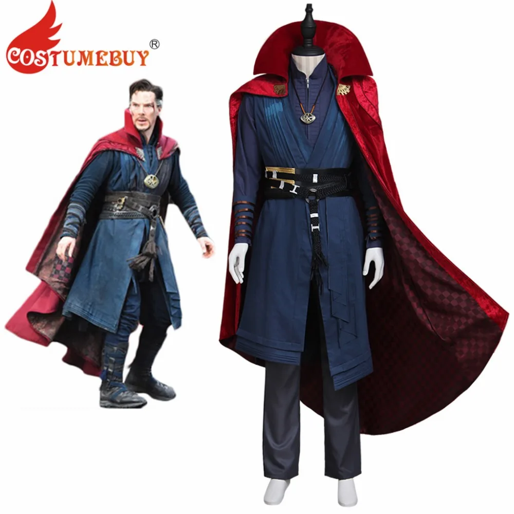 CostumeBuy Doctor Stephen Vincent stranna мужской костюм для косплея взрослых с накидкой и
