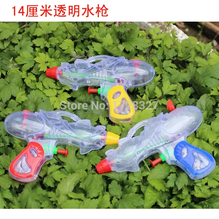 

14cm transparent Mini gun water guns kids Christmas gifts for children's toys factory direct wholesale SQ001