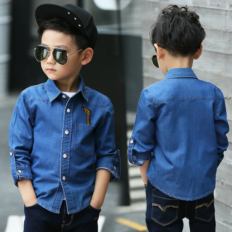 boys long sleeve denim shirt