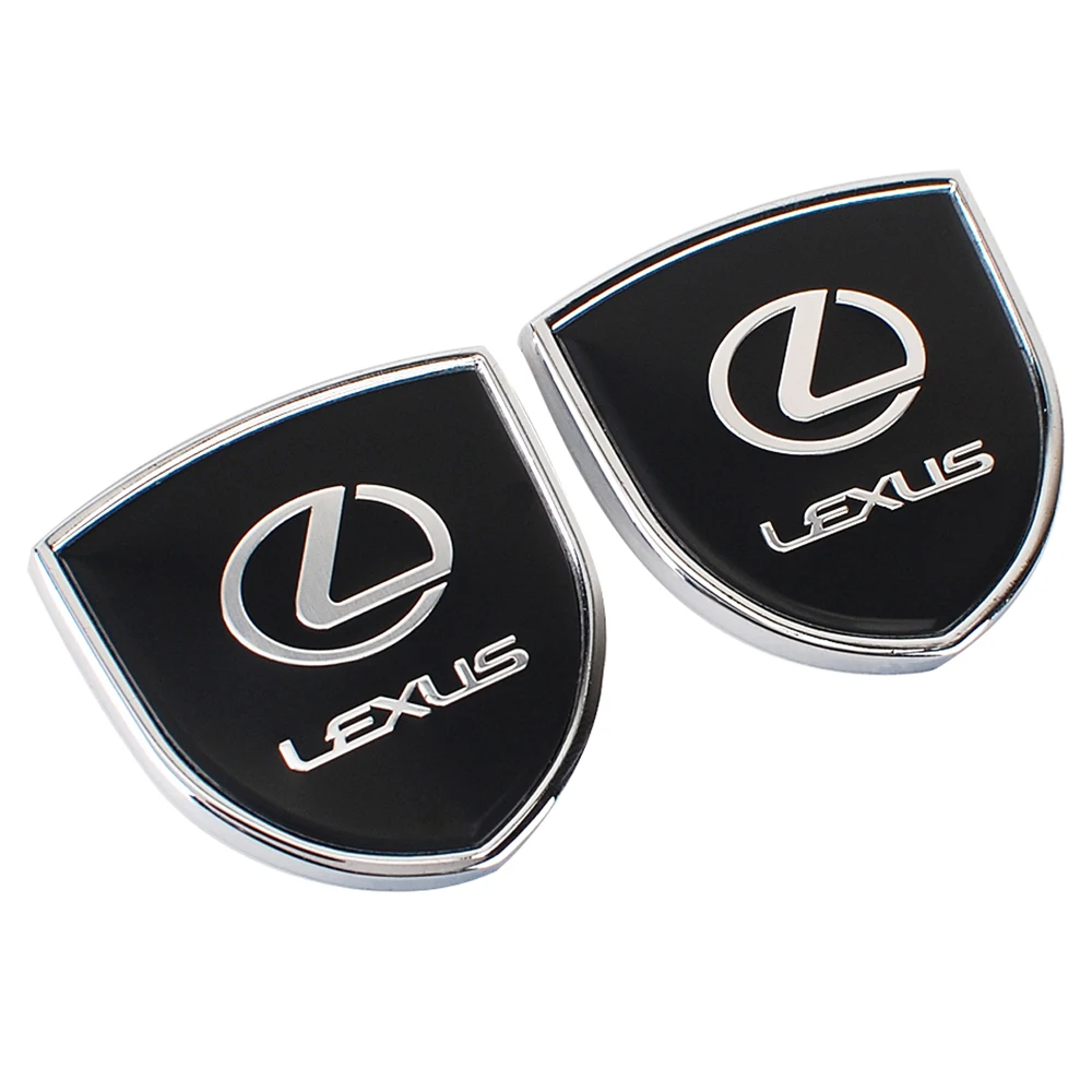 

2pcs Car Exterior Accessories Auto Side Rear Trunk Emblem Metal Decal for Lexus RX330 nx200t es250 GS430 IS250 es200 GX470 rx300