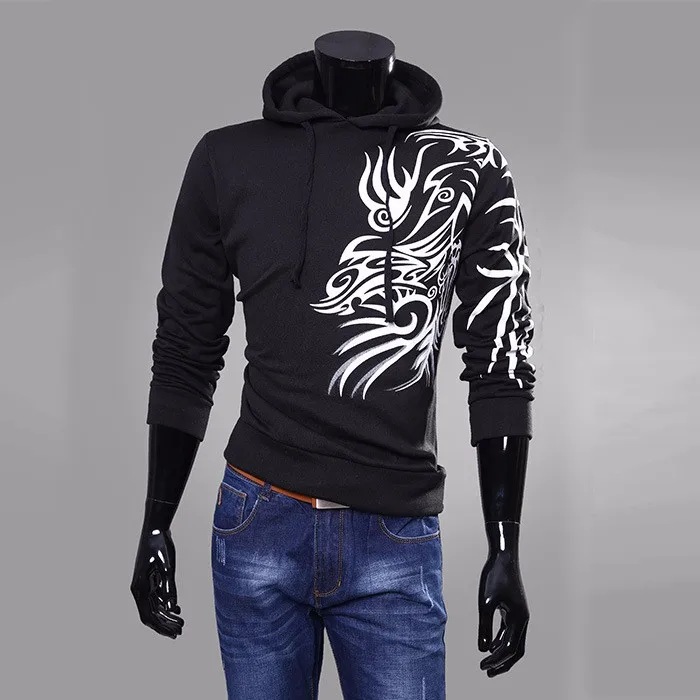 Autumn Winter Men Sport Hoody Sweatshirt 2016 Fashion Print Slim Fit Pullover Male Hoodies Men Casual Sportswear11
