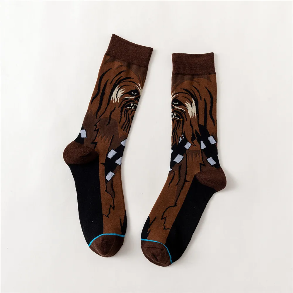 Высокое качество Новое поступление Звездные войны узоры Хлопок повседневные носки мужские Брендовые повседневные носки - Цвет: 15