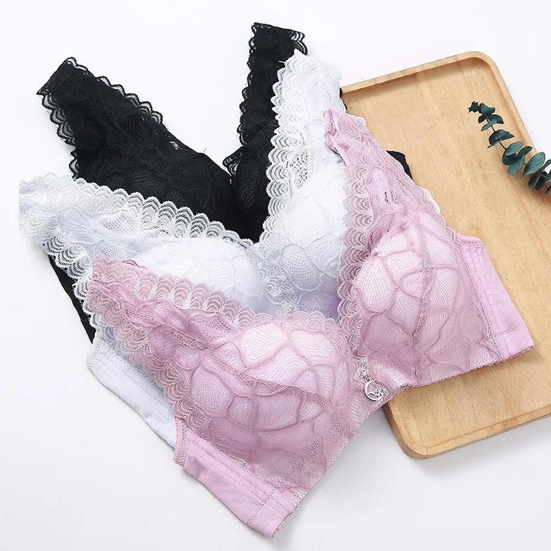 Women Super Push Up Seamless Underwire Bra Gather Sexy Women Bra Plus Size Cup Push Up Bra Brassiere Side Adjustment Underwear