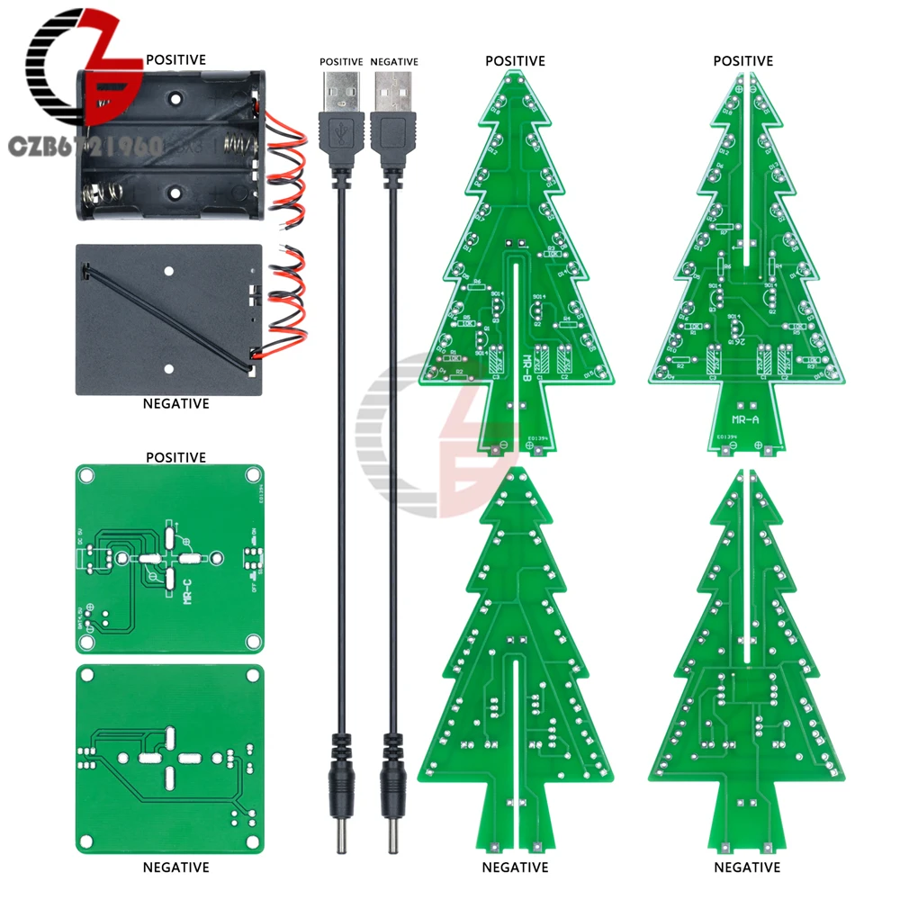 3D Рождественская елка Diy наборы RGB светодиодный светильник праздничный светильник разноцветный светильник для рождественской елки для дома гостиной украшения сада